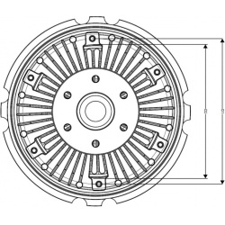 sankaba, radiatoriaus ventiliatorius
                                NRF                                49028, NRF, 49028, au