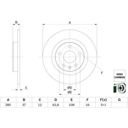 stabdžių diskas (1vnt)
                                BOSCH                                                0 986 479 F41, 