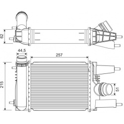 tarpinis suslėgto oro aušintuvas, kompresorius
                                VALEO                                       
