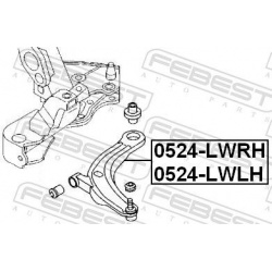 pakabos svirtis
                                FEBEST                                0524-LWRH, Nenurodytas gamintojas, 0524