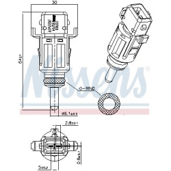 siuntimo blokas, aušinimo skysčio temperatūra ** FIRST FIT **
                                NISSENS                     