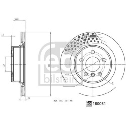 Stabdžių diskas
                                FEBI BILSTEIN                                                180031, FEBI B
