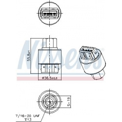 slėgio jungiklis, oro kondicionavimas ** FIRST FIT **
                                NISSENS                               