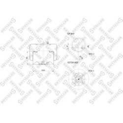 pneumatinė oro pagalvė
                                STELLOX                                                84-00132-SX, 
