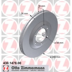 ZIMMERMANN                                                430.1478.00, Nenurodytas gamintojas, 430147800, auto detalė