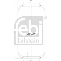 pneumatinė oro pagalvė
                                FEBI BILSTEIN                                                38633, 