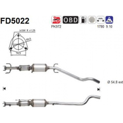 suodžių / kietųjų dalelių filtras, išmetimo sistema
                                                FD5022, AS, FD5022,