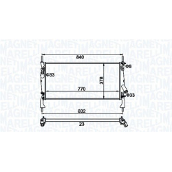 radiatorius, variklio aušinimas
                                MAGNETI MARELLI                                350213158900,