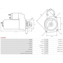 starteris Remanufactured AS-PL
                                S1045SR, AS-PL, S1045SR, auto detalė