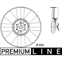 ventiliatorius, radiatoriaus BEHR *** PREMIUM LINE ***
                                MAHLE                                 