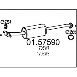 vidurinis duslintuvas
                                MTS                                01.57590, Nenurodytas gamintojas, 01