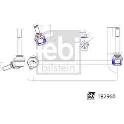stabilizatoriaus traukė
                                FEBI BILSTEIN                                182960, FEBI BILSTEIN, 