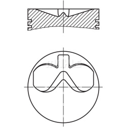 stūmoklis
MAHLE 101 73 01, MAHLE, 1017301, au