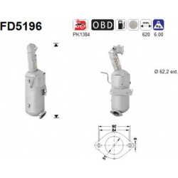 suodžių / kietųjų dalelių filtras, išmetimo sistema
                                                FD5196, AS, FD5196,