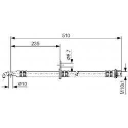 stabdžių žarnelė
                                BOSCH                                                1 987 476 355, BOSC