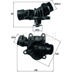 Termostatas
                                MAHLE                                                TI23488, MAHLE, TI23488, aut