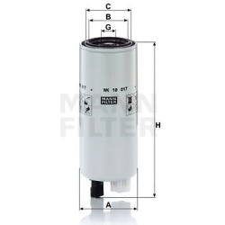 kuro filtras
                                MANN-FILTER                                                WK10017X, MANN-FILTER