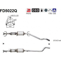 suodžių / kietųjų dalelių filtras, išmetimo sistema
                                                FD5022Q, AS, FD5022