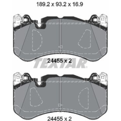 stabdžių trinkelių rinkinys, diskinis stabdys
                                TEXTAR                                      