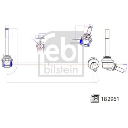 stabilizatoriaus traukė
                                FEBI BILSTEIN                                                182961,