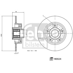stabdžių diskas (1vnt)
FEBI BILSTEIN 180024,