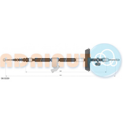 trosas, stovėjimo stabdys
                                ADRIAUTO                                                06.0229, A