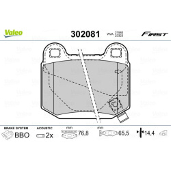 stabdžių trinkelių rinkinys, diskinis stabdys ESSENTIAL
                                VALEO                             