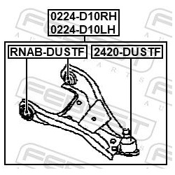 pakabos svirtis
                                FEBEST                                0224-D10RH, Nenurodytas gamintojas, 022