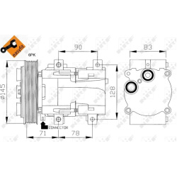 kompresorius, oro kondicionierius EASY FIT
                                NRF                                               