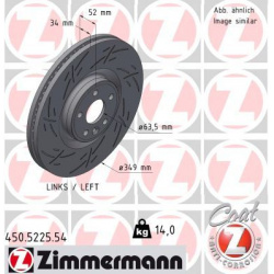 stabdžių diskas (1vnt) BLACK Z
                                ZIMMERMANN                                                45