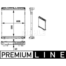radiatorius, variklio aušinimas BEHR *** PREMIUM LINE ***
                                MAHLE                             