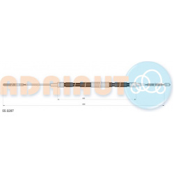 trosas, stovėjimo stabdys
                                ADRIAUTO                                55.0287, ADRIAUTO, 550287,