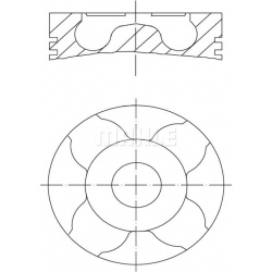 stūmoklis
                                MAHLE                                                229 04 20, MAHLE, 2290420, au