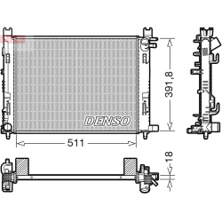 Radiatorius, variklio aušinimas
                                DENSO                                                DRM3700