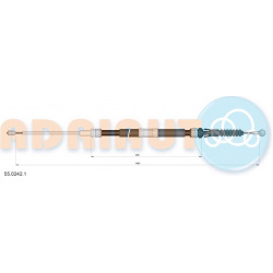 trosas, stovėjimo stabdys
                                ADRIAUTO                                55.0242.1, ADRIAUTO, 55024