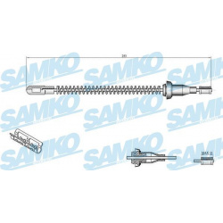 trosas, stovėjimo stabdys
                                SAMKO                                                C0556B, SAMKO