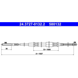 trosas, stovėjimo stabdys
                                ATE                                                24.3727-0132.2,