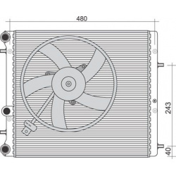 radiatorius, variklio aušinimas
                                MAGNETI MARELLI                                350213851000,