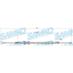 trosas, stovėjimo stabdys
                                SAMKO                                                C1008B, SAMKO