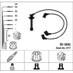 uždegimo laido komplektas
                                NGK                                                RC-SE82, NGK, R