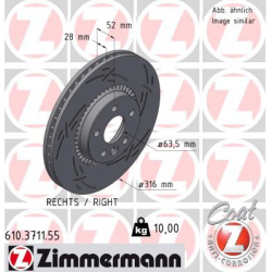 stabdžių diskas (1vnt) BLACK Z
                                ZIMMERMANN                                                61