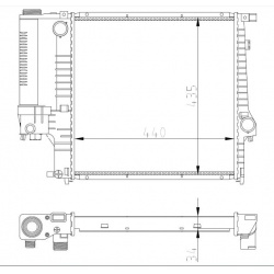 radiatorius, variklio aušinimas Economy Class
                                NRF                                53849A, NRF