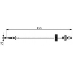trosas, stovėjimo stabdys
                                BOSCH                                                1 987 482 792