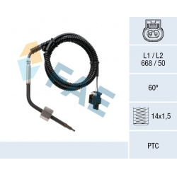 jutiklis, išmetamųjų dujų temperatūra
                                FAE                                               