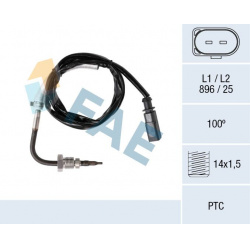 jutiklis, išmetamųjų dujų temperatūra
                                FAE                                               