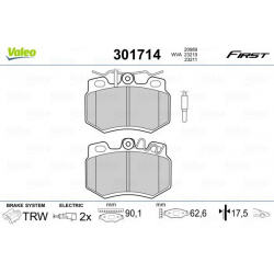 stabdžių trinkelių rinkinys, diskinis stabdys ESSENTIAL
                                VALEO                             