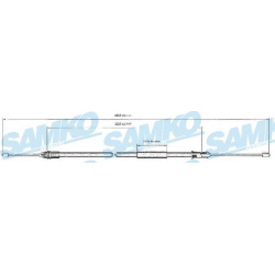 trosas, stovėjimo stabdys
                                SAMKO                                                C0403B, SAMKO