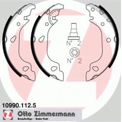 stabdžių trinkelių komplektas
                                ZIMMERMANN                                                10