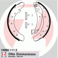 Stabdžių trinkelių komplektas
                                ZIMMERMANN                                                10