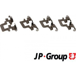 priedų komplektas, diskinių stabdžių trinkelės JP
                                JP GROUP                              